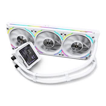 瓦尔基里(VALKYRIE）V360 MERLIN  VK 一体式CPU水冷散热器  3.5吋IPS液晶屏 LCP扇叶风扇 支持LGA1700