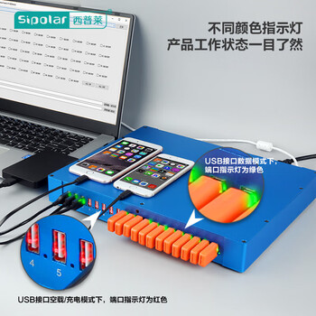 西普莱（SIPOLAR） SH2-20升级款SH3-20智能控制可编程HUB可实现控制单口通断SH3-20 20口智控HUB 3m数据线
