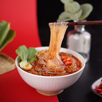 重庆酸辣粉袋装粉丝方便速食品网红即时麻辣烫 小白君酸辣粉1提 2袋椒