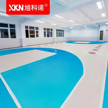 旭科诺篮球场地胶室内儿童篮球馆训练pvc地胶垫专业木纹运动地板 x4