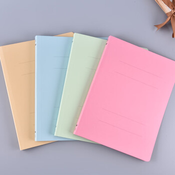 TANOSEE乐如诗 日本平面报告竖版文件夹 学生办公财务资料册/收纳袋 A4/150张 绿色 10册装OSFE-A4S-G