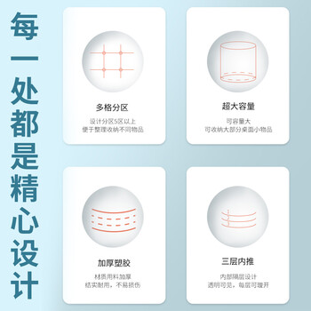 得力(deli)笔筒9147三层多功能办公笔筒创意桌面收纳盒可爱小物件收纳笔筒学生用简约时尚笔插灰色 得力(deli)笔筒9147三层多功能办公笔筒创意桌面收纳盒可爱小物件收纳笔筒学生用简约时尚笔插灰色