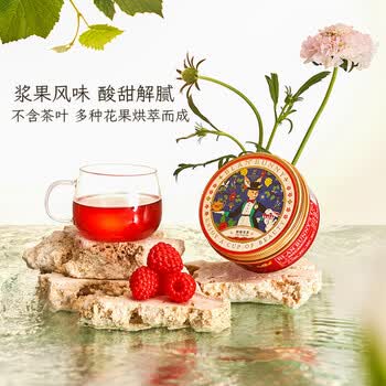 布兰兔花果茶叶礼盒伴手礼生日礼物 45g 巡游派对+三茶书+贝壳茶夹