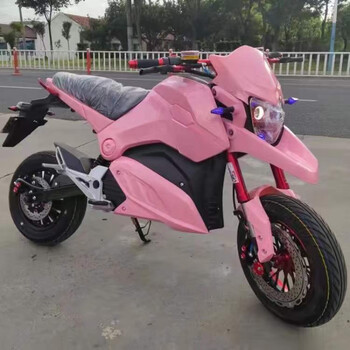 小猴子电摩m5电动摩托车z6成人高速电动车72v小街车m3跑车电瓶车 粉色