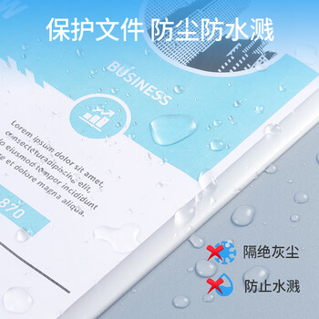 齐心（COMIX）100只装11孔资料册文件袋活页替芯袋A4十一孔袋透明资料袋文件保护袋 搭配快劳夹使用EA9000