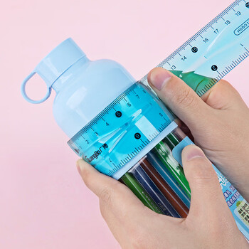 广博（GuangBo）20cm软直尺办公学生学习文具绘图尺子 单把装颜色随机H05015 透明考试专用