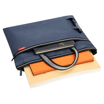 信发 TRNFA TN-2109(蓝色)插笔加宽大容量手提文件袋牛津布A4拉链袋防水帆布收纳袋办公资料袋 信发 TRNFA TN-2109(蓝色)插笔加宽大容量手提文件袋牛津布A4拉链袋防水帆布收纳袋办公资料袋