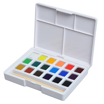 樱花(SAKURA)固体水彩颜料18色迷你套装NCW-18荷兰泰伦斯便携透明水彩写生学生绘画用品速写马克笔绘画 樱花(SAKURA)固体水彩颜料18色迷你套装NCW-18荷兰泰伦斯便携透明水彩写生学生绘画用品速写马克笔绘画