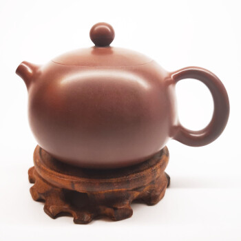 充実の品 【典藏*紫砂精彫*猴子抱桃壺】茶壺 茶道具 容量：180cc 中国