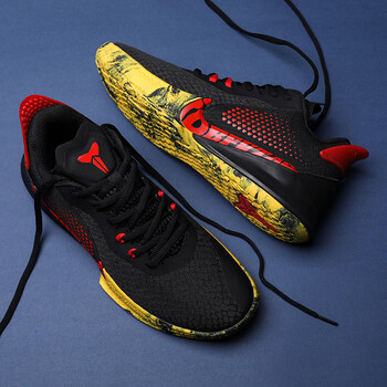 知家哥科比篮球鞋男黑曼巴二代湖人紫白金4运动鞋男实战低帮透气战靴