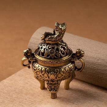 高級品市場 銅器 金瓢簞の弔香炉です 置物 現代工芸品美術品 装飾品 