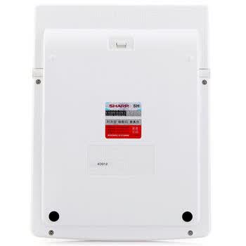 夏普（SHARP） EL-8128-WH 大屏大字大键商务办公计算器 （莹白色）