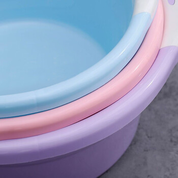 京惠思创双耳脸盆39cm单只装加厚加深洗脸盆耐摔家用泡脚塑料洗菜盆随机色 京惠思创双耳脸盆39cm单只装加厚加深洗脸盆耐摔家用泡脚塑料洗菜盆随机色