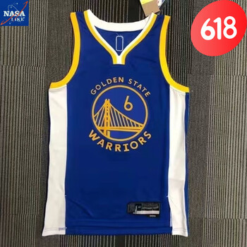 nasalikenba勇士队新赛季球衣蓝球服nba 30号11号汤 勇士队  蓝色  6