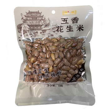 第一楼开封特产沙地花生五香炒花生米熟下酒菜零食小吃真空休闲食品