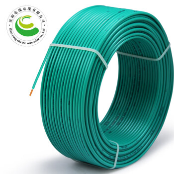 沈阳电线电缆有限公司-ZR-BV-450/750V-1X2.5mm²国标铜芯电线阻燃单芯硬线-95米捆-绿色