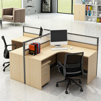 琛盛办公家具 职员办公桌4人位组合屏风电脑桌办公室隔断员工卡座员工