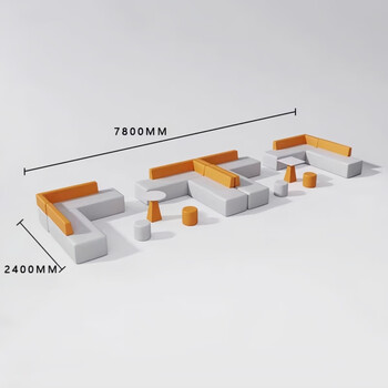 晶亿德美创意办公沙发茶几组合办公室商务异形接待室休息区沙发 组合2 晶亿德美创意办公沙发茶几组合办公室商务异形接待室休息区沙发 组合2