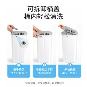 美丽雅平板拖把33cm3布带桶免手洗干湿两用家用一拖净拖地神器洗拖一体