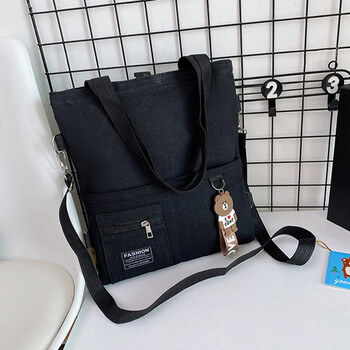 誉禾学生手提补习包儿童补习袋单双肩斜挎书包男女帆布大容量收纳书袋手拎补课包 6165黑色 誉禾学生手提补习包儿童补习袋单双肩斜挎书包男女帆布大容量收纳书袋手拎补课包 6165黑色