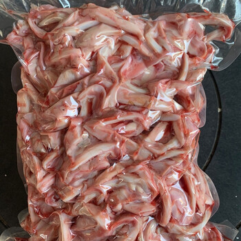 现宰新鲜牛气管精修去油牛肺管牛喉管牛软骨脆骨牛杂类新鲜现取切条丝