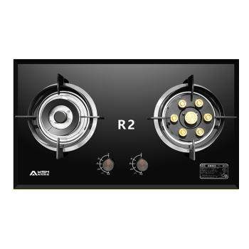 阿克斯曼r2天燃气灶双灶家用煤气灶不锈钢定时猛火灶天然气液化气灶七