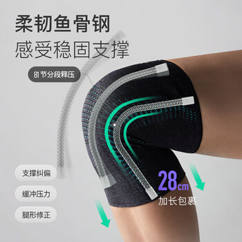 Keep护膝运动半月板跑步篮球羽毛球男女专业支撑护具保护膝盖2只