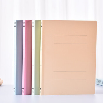 TANOSEE乐如诗 日本平面报告竖版文件夹 学生办公财务资料册/收纳袋 A4/150张 绿色 10册装OSFE-A4S-G