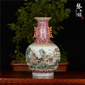 粉彩人物花瓶品牌及商品- 京东