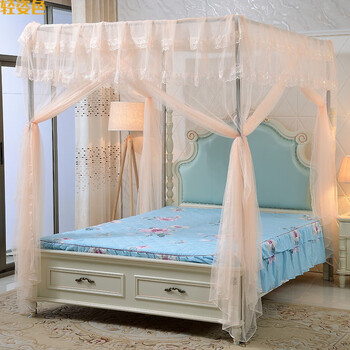 轻姿色蚊帐支架加粗加厚的蚊帐支架不锈钢1518m加粗28mm压脚落地方管