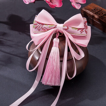 中国风儿童头饰女童汉服蝴蝶结飘带发夹宝宝古风可爱公主发饰头花1