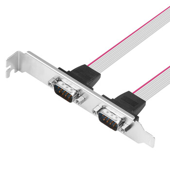 魔羯（MOGE）台式机主板COM口 双串口全高挡板线 9针档板线 9PIN引线连接线RS232接口 MC8332 