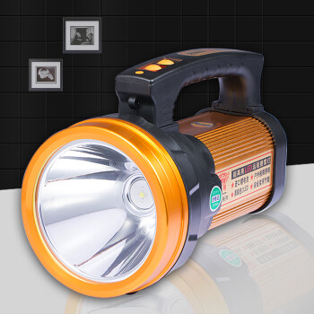 格玮（GW）GW-6815 强光手电筒探照灯远射大功率户外厂房巡逻灯LED锂电池充电手提应急灯照明灯