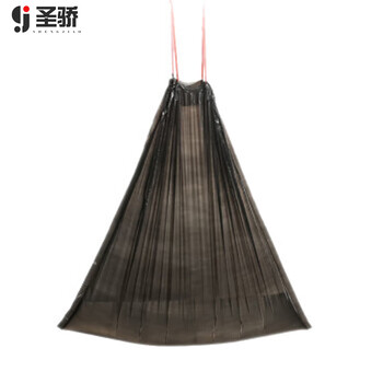圣骄 大号一次性加厚抽绳塑料垃圾袋 黑色加厚62*71cm5卷/15只1卷 