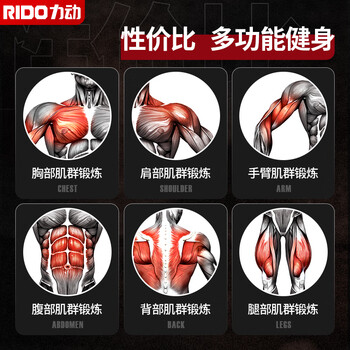 力动（RIDO）仰卧起坐辅助器健身器材家用多功能哑铃凳健身椅腹肌板器械TD30