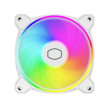 酷冷至尊（CoolerMaster）MF120 HALO 2代 白色ARGB机箱风扇 均衡型风扇/扇页面积增大/双重ARGB灯效/吸音降噪