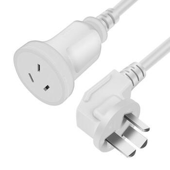 一绳CABLE CREATION DZ166新国标16A电源延长线3插三孔电源线大功率插座空调热水器三芯插头延长线0.5米