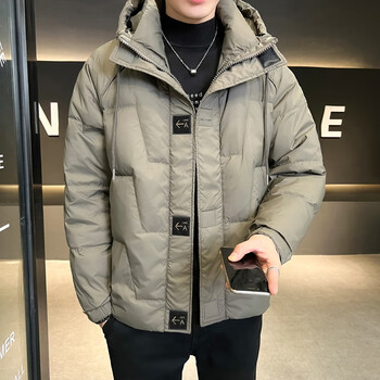 七匹狼septwolves连帽辑格羽绒服男士加厚冬季保暖2023新款百搭韩版