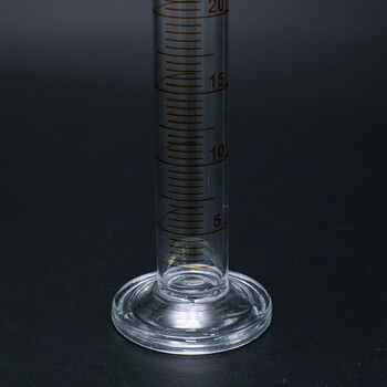 海斯迪克玻璃量筒 刻度量筒 高透明度实验室器具 25mL1个 海斯迪克玻璃量筒 刻度量筒 高透明度实验室器具 25mL1个