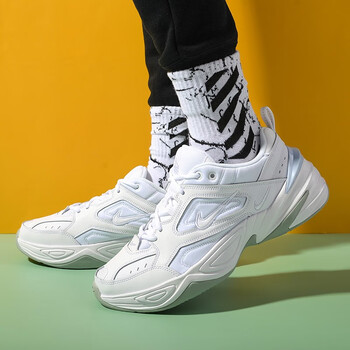 耐克（NIKE）男鞋2024新款M2K TEKNO休闲鞋时尚复古老爹鞋轻便透气跑步AV4789 AV4789-101/全白色 42.5