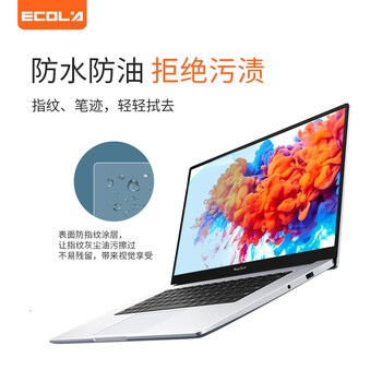 宜客莱（ECOLA）笔记本电脑屏幕保护膜 高清透明防刮擦14英寸16:9通用屏幕保护膜2片装 LCD-2MT14