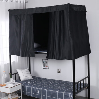 舞霜娜娜学生宿舍床帘全强遮光布上铺下铺加厚透气物理帘子大学寝室