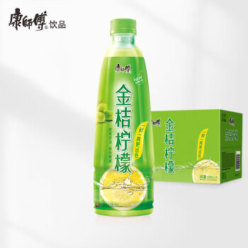 康师傅康师傅 饮料新装上市金桔柠檬500ml*15瓶 果汁饮料饮品 500ml*15瓶