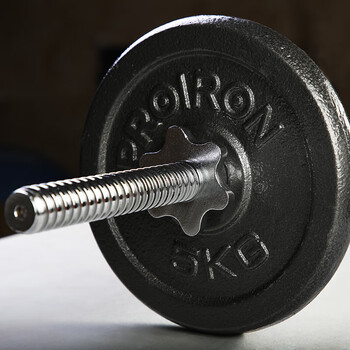 PROIRON普力艾杠铃哑铃男配重片铸铁家用续重举重片孔径2.5厘米2.5公斤*4