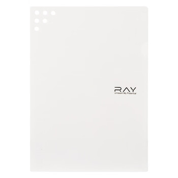 齐心（COMIX）10只A4L型文件套 文件夹透明单片夹 票据收纳 加厚二页式文件夹文件快递袋E3310 RAY 白