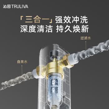 沁园前置过滤器家用  8T自动清洗反冲洗防冻防爆40微米自来水过滤器 实时水压监测全屋净水P-O7712