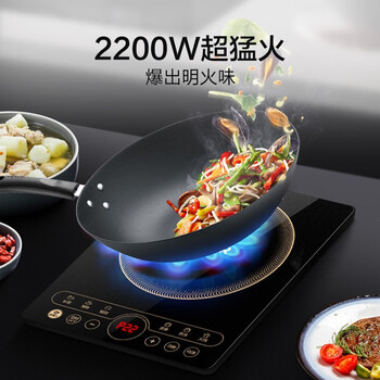 苏泊尔（SUPOR）家用电磁炉大功率触控耐用面板定时功能电磁灶火锅炉 C22-IH97S 【配双锅】