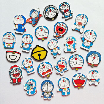 日韩蓝胖子学生礼品卡通哆啦a梦徽章小叮当猫包包配饰亚克力胸针叮当