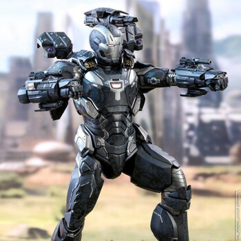 万代 漫威hottoys ht复仇者mk4合金1/6战争机器5.