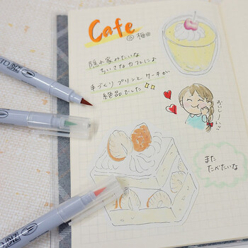 吴竹(KURETAKE)日本进口ZIG软尖笔水彩笔马克笔勾线笔12色套装RB-6000AT/12VA 吴竹(KURETAKE)日本进口ZIG软尖笔水彩笔马克笔勾线笔12色套装RB-6000AT/12VA